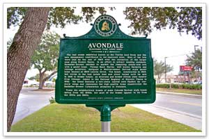 Avondale Neighborhood Plaque