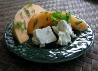 Cantaloupe & White Cheese